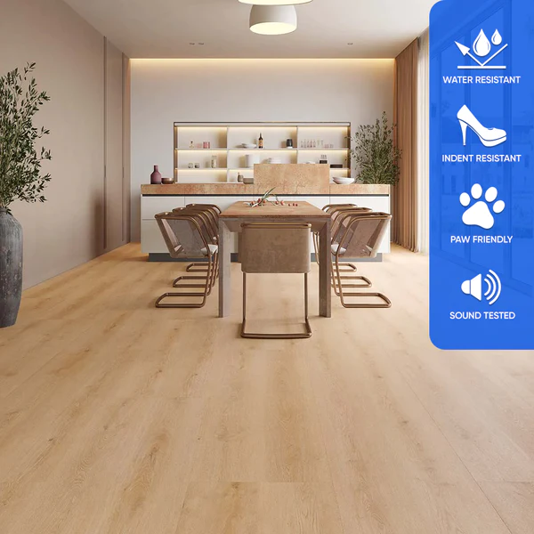 Laminate Water Resistant Flooring, Village Park, 60" x 9-1/4" x 12mm, AC4 Wear Layer - Comfort Heights Collections (19.16SQ FT/ CTN) image